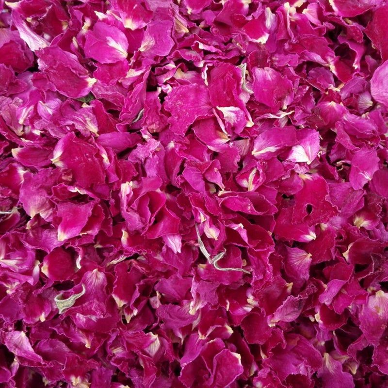 TooGet Natural Dried Rose Petals | Herbal Tea & Baking Ingredients | Wedding & Party Decor | Bath, Body & Foot Wash | Crafting & Potpourri - 2OZ - Image 3